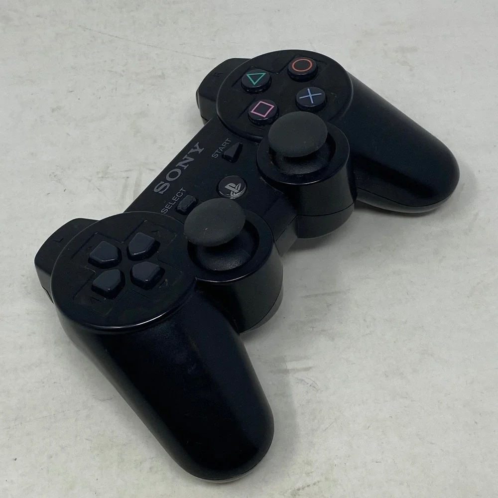 Sony PS3 SIXAXIS Wireless Controller Black CECHZC1U PlayStation 3‎ OEM Untested